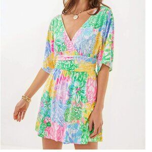 Lilly Pulitzer Parigi Knit Skort Romper in "Bright Delight Patch" NWT - Medium